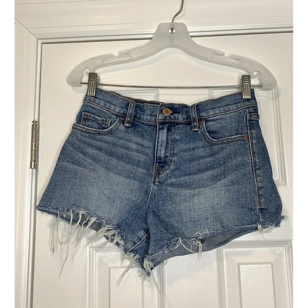 Hudson Women's Gemma Short Denim Shorts Medium Wash 25